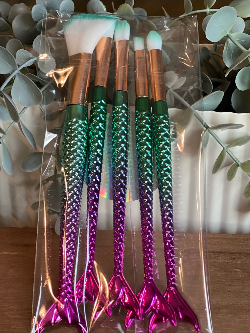 Mermaid Gradient Makeup Brush Set